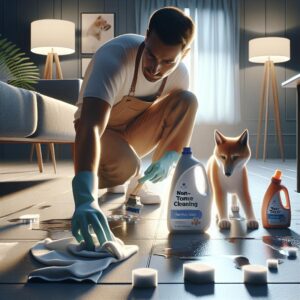 Non-Toxic Home Cleaning: How to remove pet stains using ingredients safe for sensitive paws.